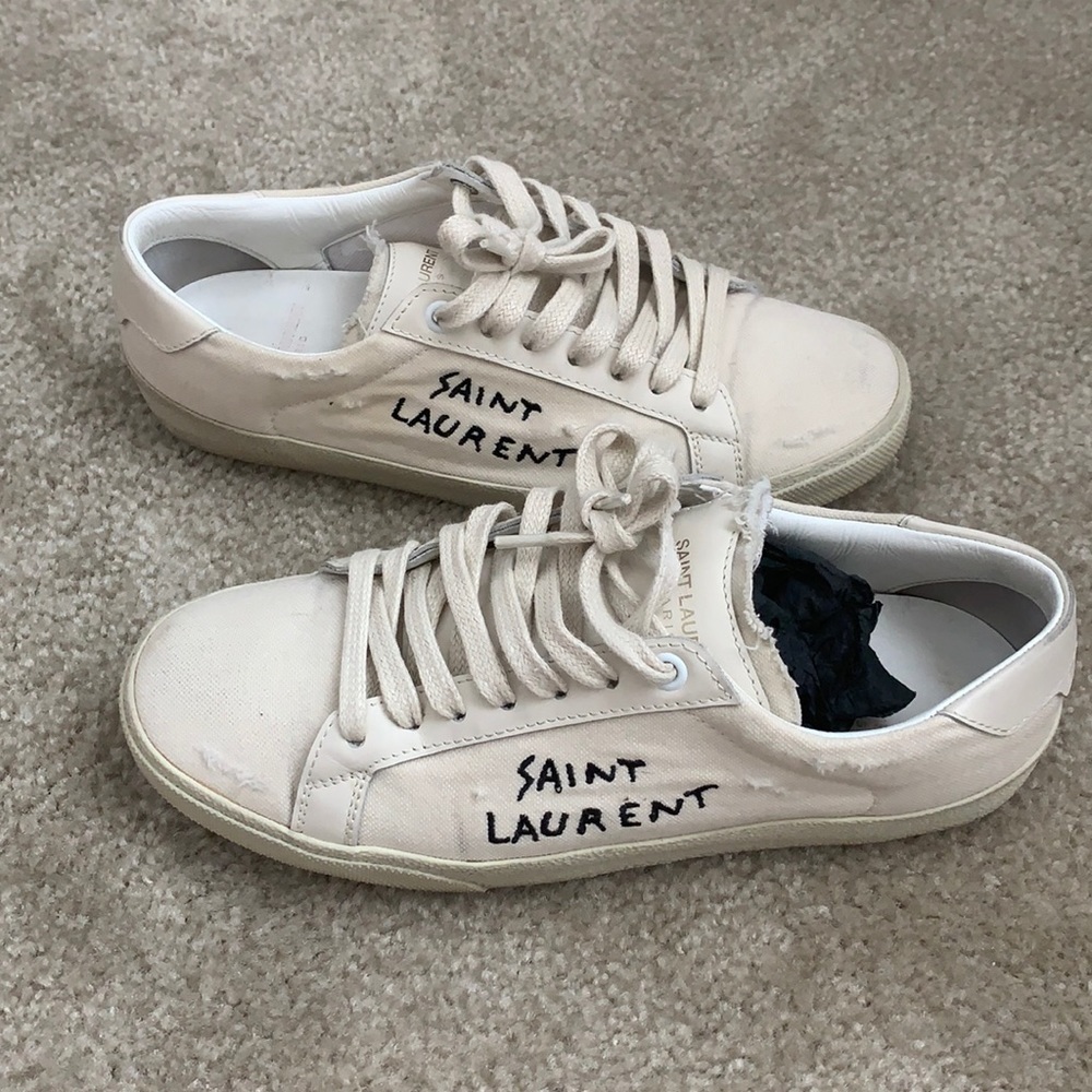 SAINT LAURENT WornLook CourtClassic SL/06 Sneakers